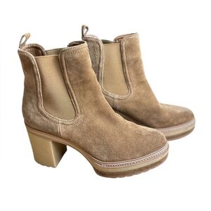STEVE MADDEN Lexa Chestnut Suede Boot Size 10